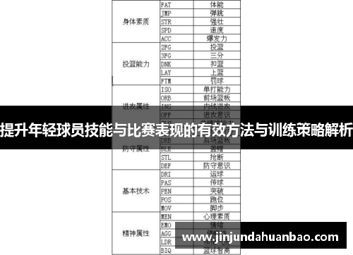 提升年轻球员技能与比赛表现的有效方法与训练策略解析 提升年轻球员技能与比赛表现的有效方法与训练策略解析